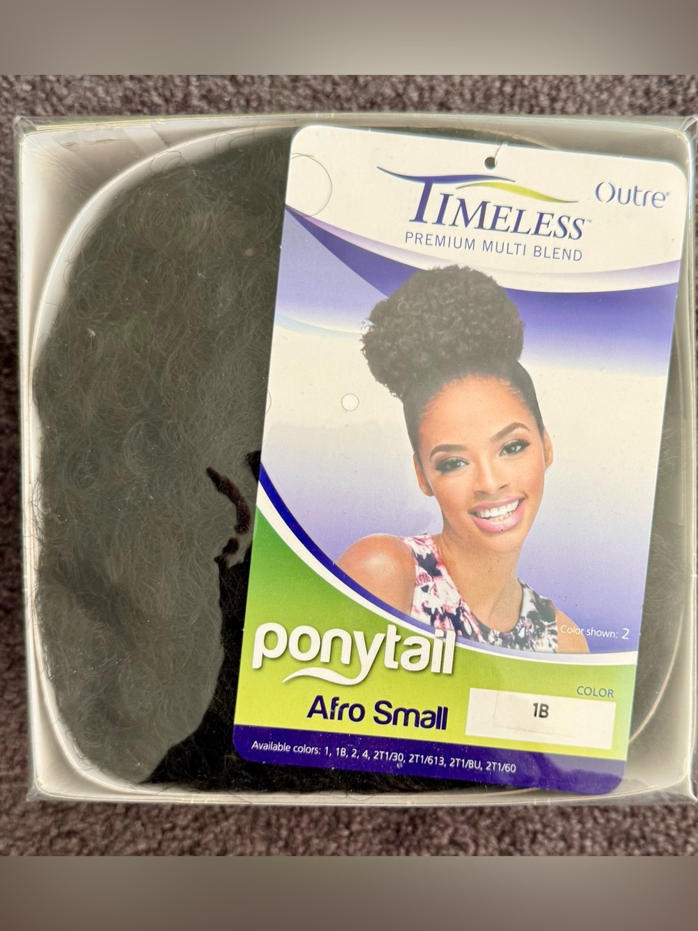 “Outre” Timeless Premium Multi Blend #1B Black 🖤 Afro Style Drawstring Ponytail